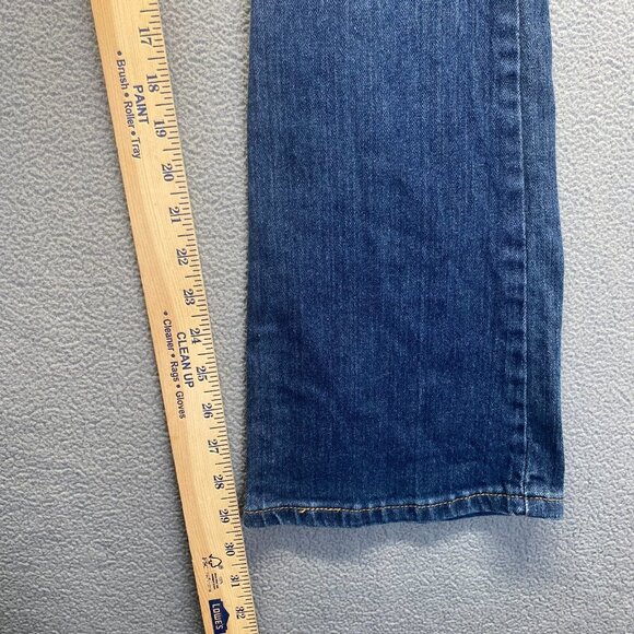 Levis 515 Jeans 6S Blue Denim Superlow Bootcut Embroidered Womens 30x29‎ EUC - Picture 5 of 12